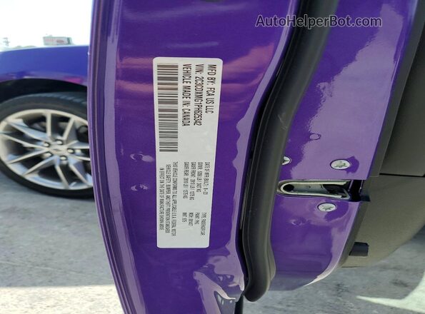 2C3CDXMG1PH625342 2023 DODGE CHARGER Фиолетовый Вид подкапотного пространства