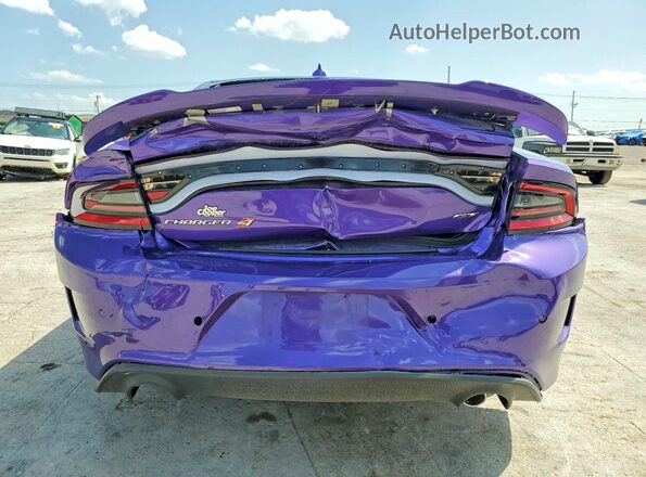 2C3CDXMG1PH625342 2023 DODGE CHARGER Фиолетовый Вид сзади