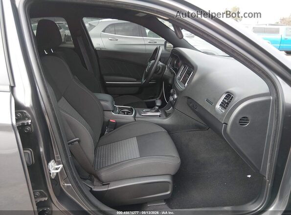 2C3CDXMG1PH640763 2023 DODGE CHARGER Black Widok wnętrza z przodu