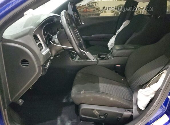 2C3CDXMG4NH209749 2022 DODGE CHARGER Blue Front interior view
