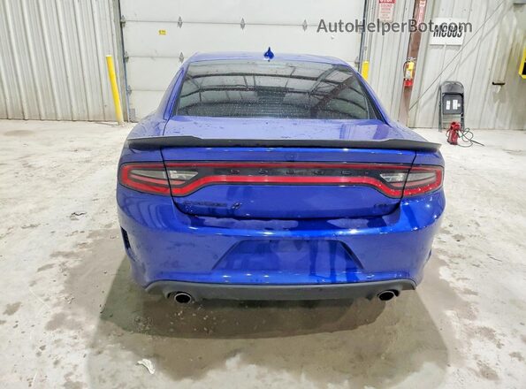 2C3CDXMG4NH209749 2022 DODGE CHARGER Blue Rear view
