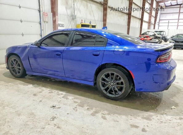 2C3CDXMG4NH209749 2022 DODGE CHARGER Blue Rear left