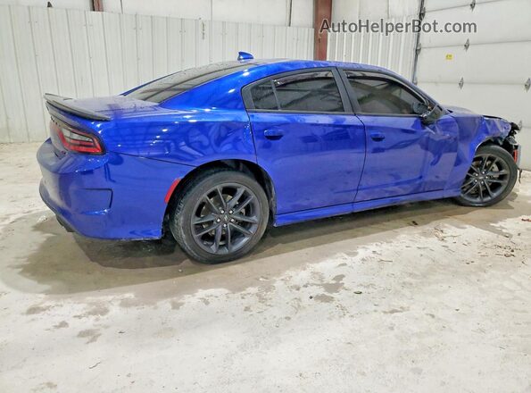 2C3CDXMG4NH209749 2022 DODGE CHARGER Blue Rear right