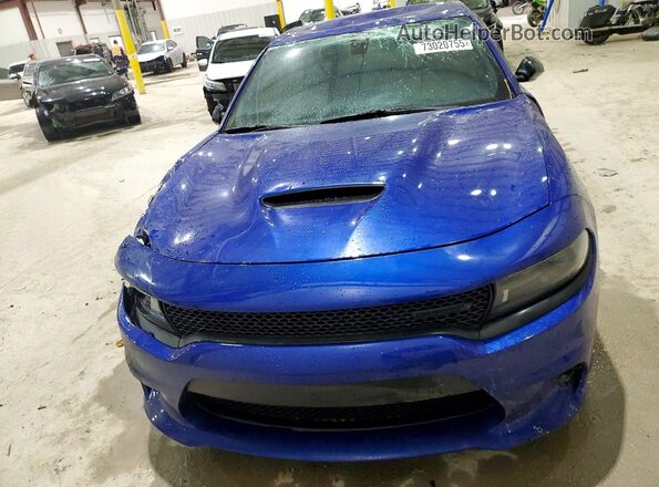 2C3CDXMG4NH209749 2022 DODGE CHARGER Blue Front view