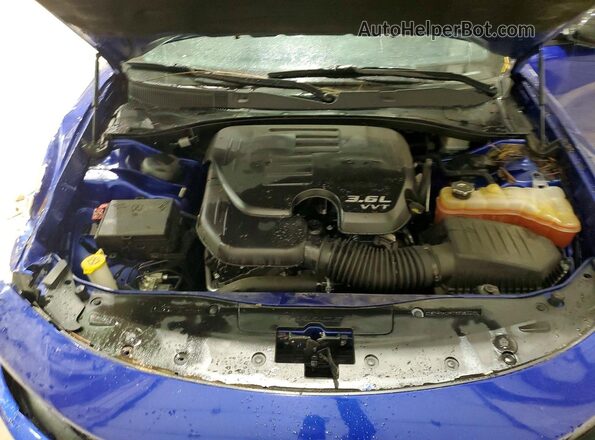 2C3CDXMG4NH209749 2022 DODGE CHARGER Blue Engine compartment view