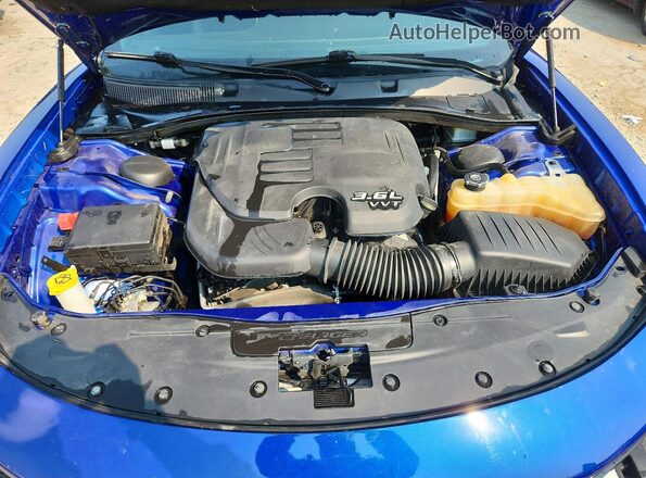 2C3CDXMG6MH549483 2021 DODGE CHARGER Blue Rear interior view