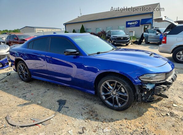 2C3CDXMG6MH549483 2021 DODGE CHARGER Blue Front right