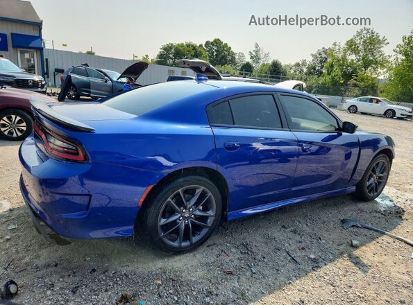 2C3CDXMG6MH549483 2021 DODGE CHARGER Blue Rear right