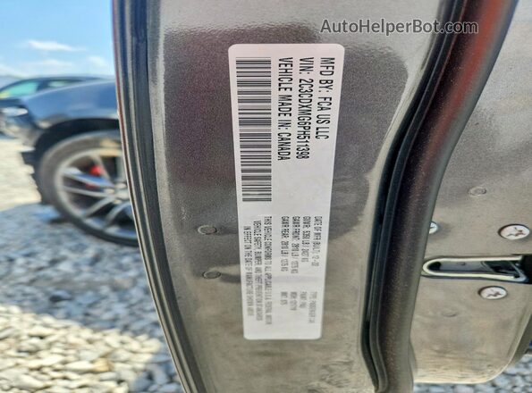 2C3CDXMG6PH511398 2023 DODGE CHARGER Черный Вид подкапотного пространства
