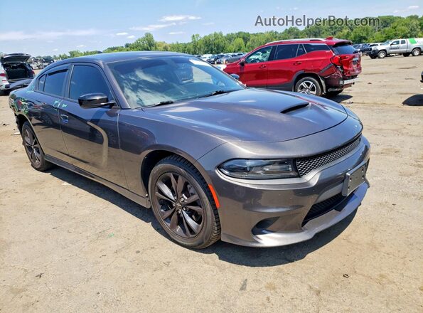 2C3CDXMG8LH189471 2020 DODGE CHARGER Gray Przód prawy