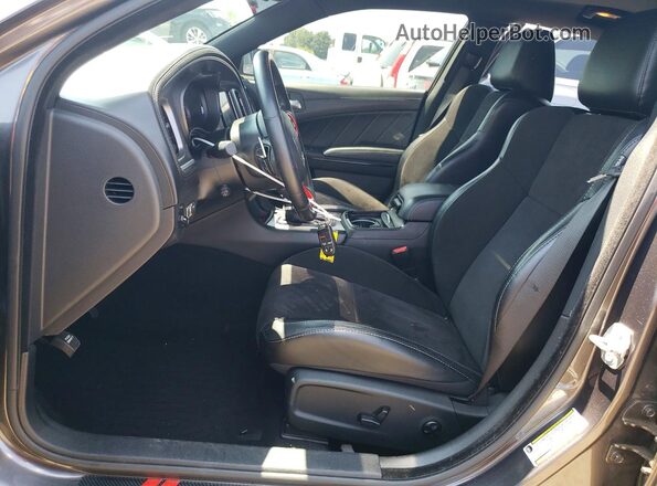 2C3CDXMG8LH189471 2020 DODGE CHARGER Gray Widok wnętrza z przodu