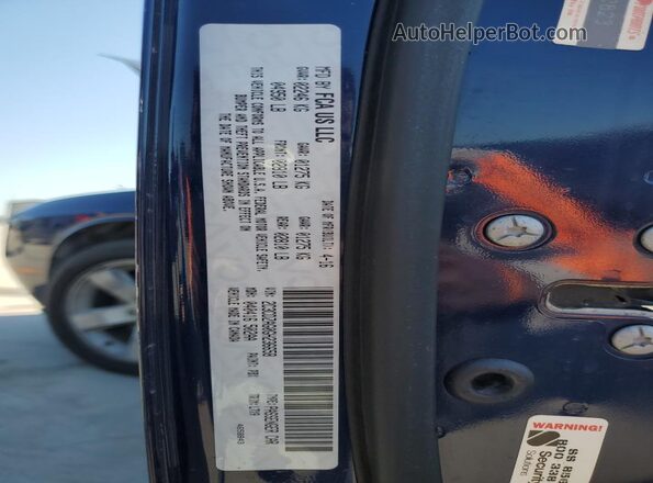 2C3CDZAG0GH236658 2016 DODGE CHALLENGER Blue Vista del compartimento del motor