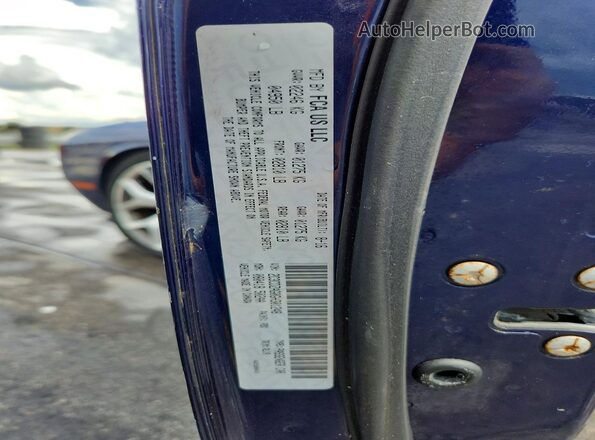 2C3CDZAG0GH301248 2016 DODGE CHALLENGER Blue Engine compartment view