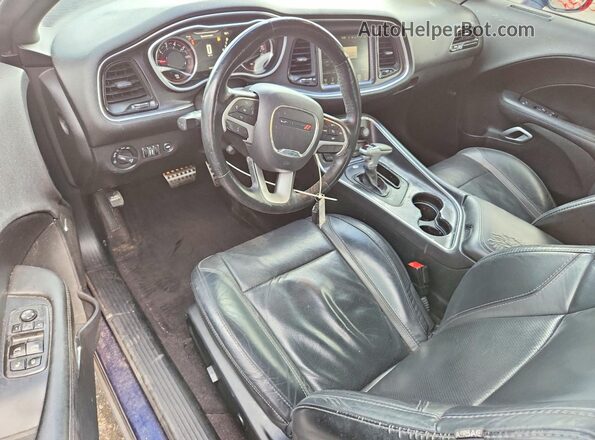 2C3CDZAG0GH301248 2016 DODGE CHALLENGER Blue Dashboard view
