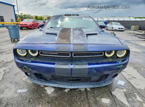 2C3CDZAG0GH301248 2016 DODGE CHALLENGER Blue Front view