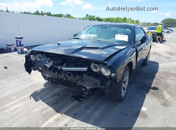 2C3CDZAG0GH334850 2016 DODGE CHALLENGER Black Առջևի ձախ երեք քառորդ տեսարան