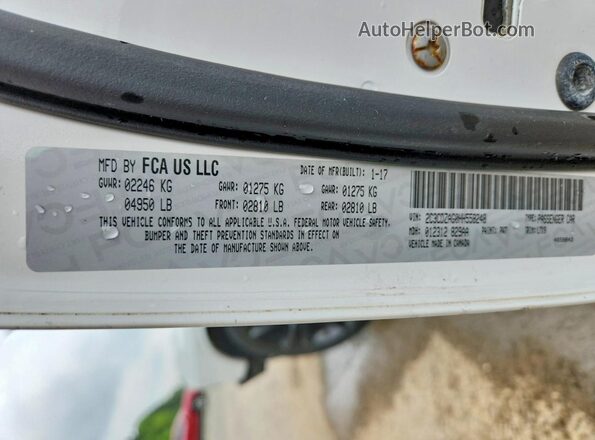 2C3CDZAG0HH558248 2017 DODGE CHALLENGER Two Tone Вид наклейки з VIN-кодом