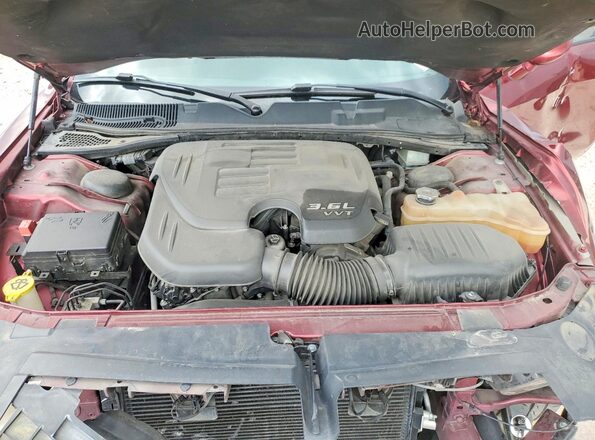 2C3CDZAG0HH598538 2017 DODGE CHALLENGER Red Rear interior view