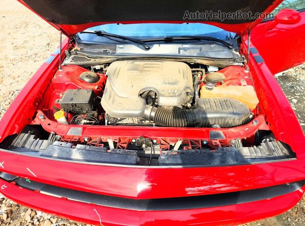 2C3CDZAG0JH231841 2018 DODGE CHALLENGER Red უკანა სალონის ხედი