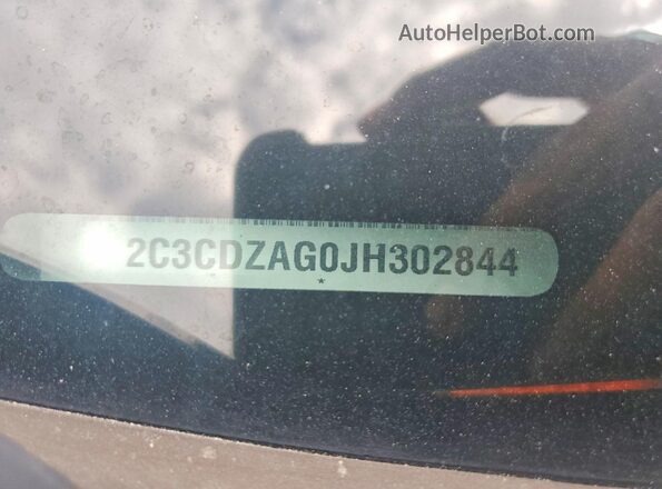 2C3CDZAG0JH302844 2018 DODGE CHALLENGER Черный Вид подкапотного пространства