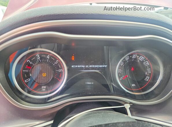 2C3CDZAG0KH751829 2019 DODGE CHALLENGER Burgundy Вид щитка приладів