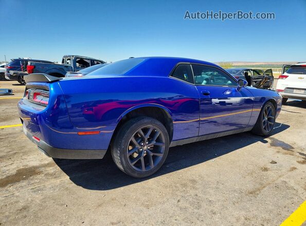 2C3CDZAG0MH596976 2021 DODGE CHALLENGER Синий Задняя правая четверть