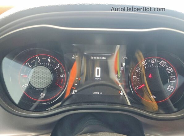 2C3CDZAG0PH685967 2023 DODGE CHALLENGER Blue Vista del cuadro de instrumentos