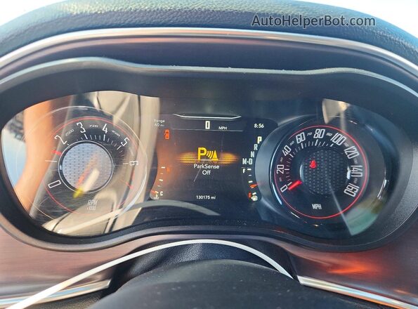 2C3CDZAG1GH236748 2016 DODGE CHALLENGER Black Instrument cluster view