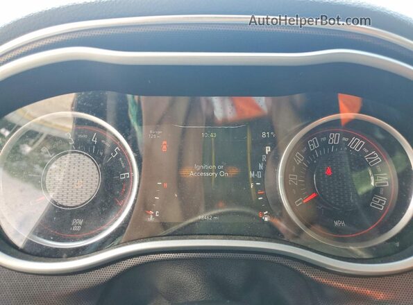 2C3CDZAG1HH545590 2017 DODGE CHALLENGER Red Սարքավորումների վահանակի տեսք