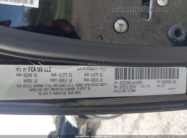 2C3CDZAG1JH110753 2018 DODGE CHALLENGER Black Շարժիչի բաժամունքի տեսք