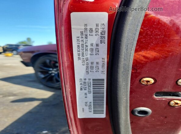 2C3CDZAG1JH116570 2018 DODGE CHALLENGER Red Widok naklejki z numerem VIN