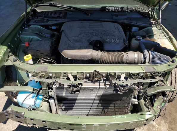 2C3CDZAG1MH547379 2021 DODGE CHALLENGER Green უკანა სალონის ხედი