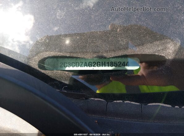 2C3CDZAG2GH185244 2016 DODGE CHALLENGER Черный Вид подкапотного пространства