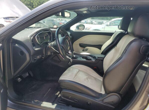 2C3CDZAG2GH225953 2016 DODGE CHALLENGER Gray Вид салону спереду