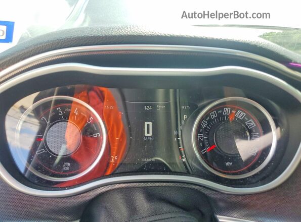 2C3CDZAG2GH225953 2016 DODGE CHALLENGER Gray Вид щитка приладів