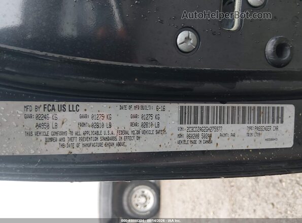 2C3CDZAG2GH275977 2016 DODGE CHALLENGER Gray Vista del compartimento del motor