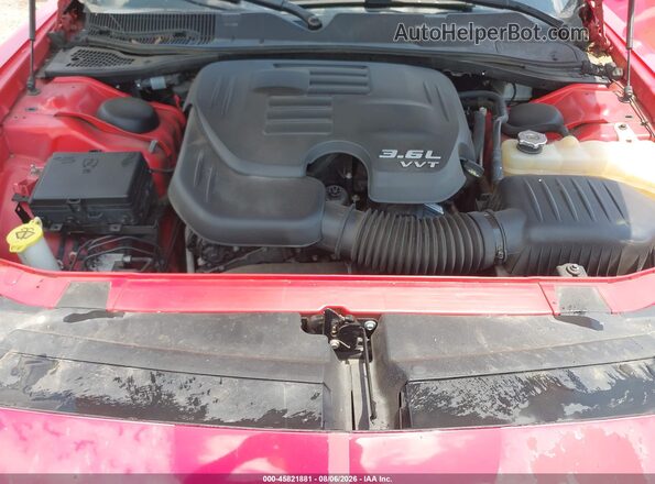 2C3CDZAG2GH300859 2016 DODGE CHALLENGER Red Rear view