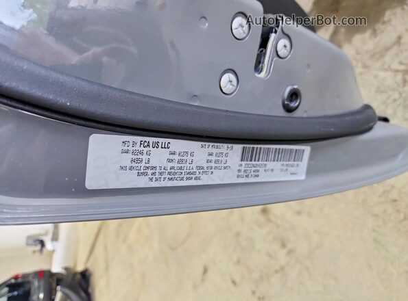 2C3CDZAG2KH525789 2019 DODGE CHALLENGER Gray VIN sticker view