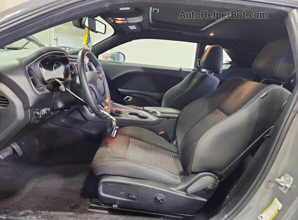 2C3CDZAG2KH525789 2019 DODGE CHALLENGER Gray Front interior view