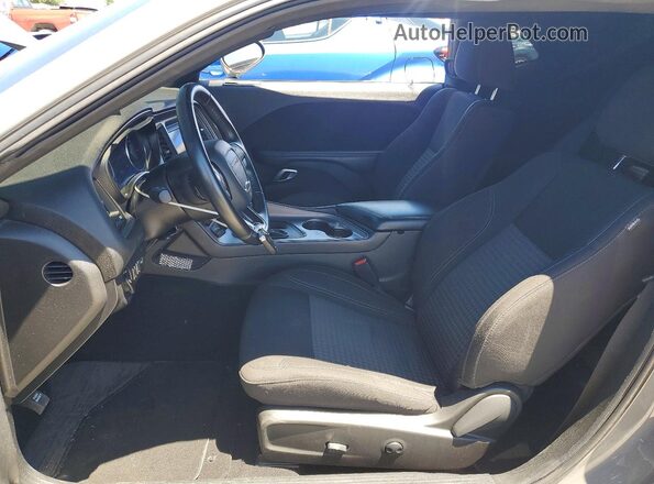 2C3CDZAG2PH567712 2023 DODGE CHALLENGER Gray Widok wnętrza z przodu