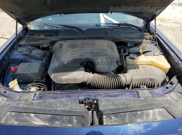 2C3CDZAG3GH285126 2016 DODGE CHALLENGER Blue უკანა სალონის ხედი