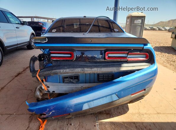 2C3CDZAG3JH333117 2018 DODGE CHALLENGER Blue Հետևի տեսք