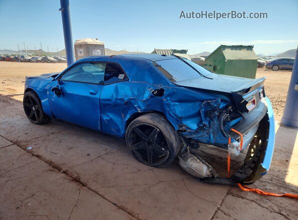 2C3CDZAG3JH333117 2018 DODGE CHALLENGER Blue Հետևի ձախ