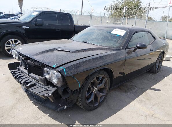 2C3CDZAG3JH334607 2018 DODGE CHALLENGER Black Առջևի ձախ երեք քառորդ տեսարան