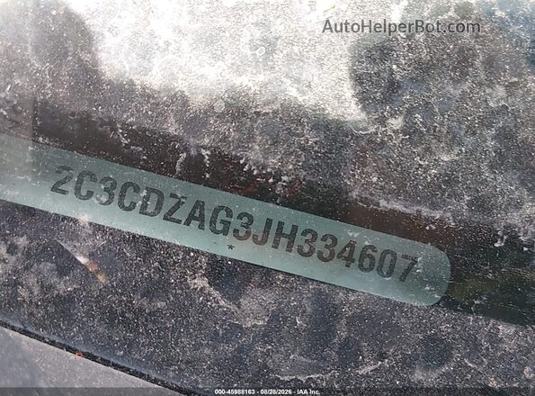 2C3CDZAG3JH334607 2018 DODGE CHALLENGER Black Շարժիչի բաժամունքի տեսք