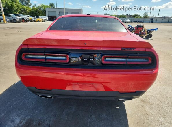 2C3CDZAG3KH606722 2019 DODGE CHALLENGER Red Vista trasera