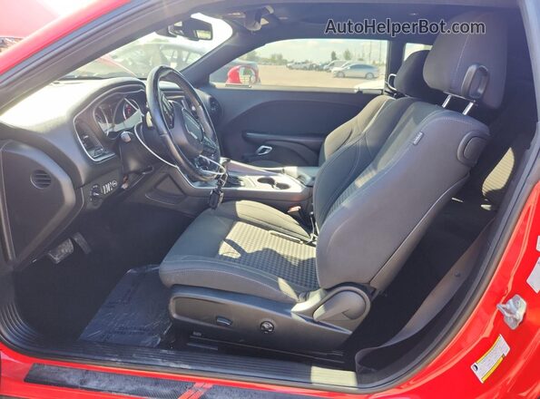 2C3CDZAG3KH606722 2019 DODGE CHALLENGER Red Vista interior delantera