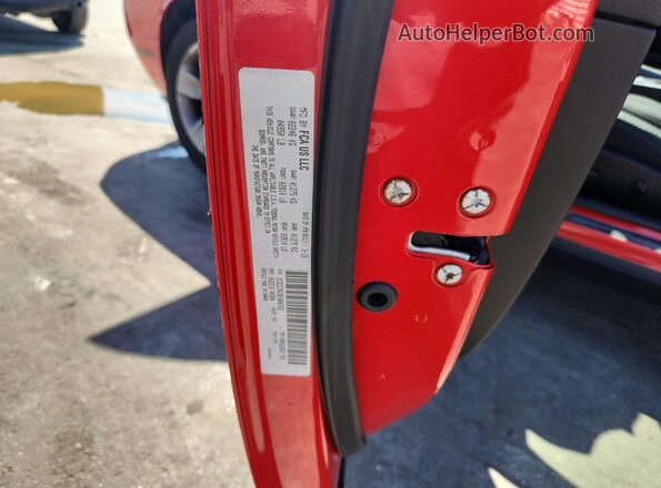 2C3CDZAG3KH606722 2019 DODGE CHALLENGER Red Vista del compartimento del motor