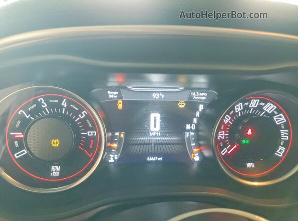 2C3CDZAG3KH758452 2019 DODGE CHALLENGER Black Vista del cuadro de instrumentos