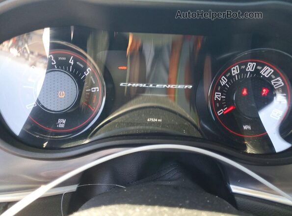 2C3CDZAG3MH503383 2021 DODGE CHALLENGER White Instrument cluster view